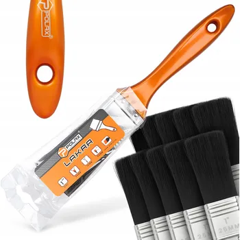 Malířský štětec 10x PLOCHÝ MALÍŘSKÝ ŠTĚTEC 25 mm na laky, barvy, nábytek a dřevo Z1-P