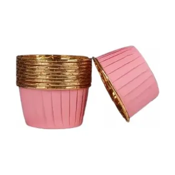 Formička Formičky na muffiny Růžovo-zlaté Papírové košíčky / Muffiny 50 kusů