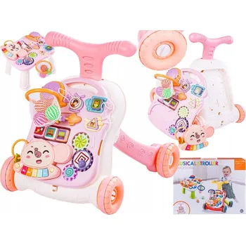 Odrážedlo Interaktivní Odrážedlo ChRLD N6038-PINK 2v1