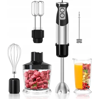 6v1 kuchyňský mixér 800W, 12 rychlostí, nástavce na šlehání a sekání