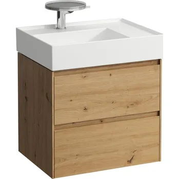 Koupelnový nábytek LAUFEN LANI Skříňka pod umyvadlo, se 2 zásuvkami, pro umyvadlo H810334 585x450, Divoký dub - H4039321122671