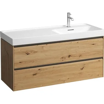 Nábytek LAUFEN MEDA Skříňka pod umyvadlo, 2 zásuvky, pro umyvadlo H817119 1180x450, Divoký dub - H4217620112671