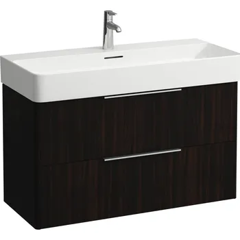 Koupelnový nábytek LAUFEN BASE Skříňka pod umyvadlo, 2 zásuvky, pro umyvadlo H810287 930x390, Tmavěhnědý jilm - H4024121102631