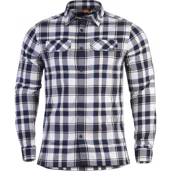 Pánská košile Pentagon DRIFTER Flanelová košile, white checks Velikost: 2XL
