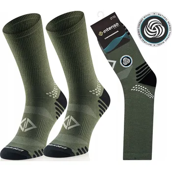 Pánské ponožky Ponožky Intenso vlněné zelené termoaktivní 44-46