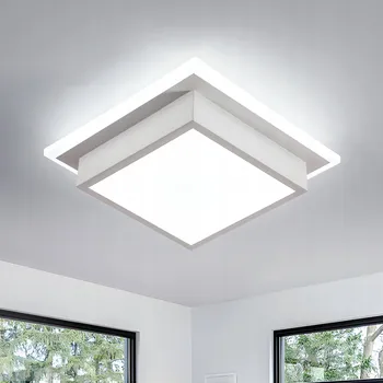 Stropní Svítidlo čtvercový Comely 25 x 8 cm bílý