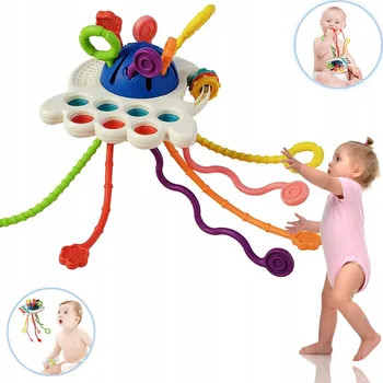 Hračka pro nejmenší SENZORICKÁ HRAČKA KOUSÁTKO PRO MIMINKA MONTESSORI