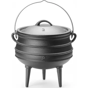 Hrnec Litinový kotlík hrnec na oheň pro polévky guláše prům. 245 x 280