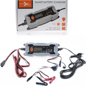 BIKETEC nabíječka inteligentní do akumulátorů motocyklových, automobilových, skútrových i QUAD s s příslušenstvím 6V/12V VVRLA, AGM, VLA, SLA, EFB, mokré, GEL, LEAD-ACID (EL) (BIKETEC nabíječka inteligentní do akumulátorů motocyklových, automobilových,)