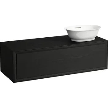 Koupelnový nábytek LAUFEN THE NEW CLASSIC Skříňka pod umyvadlo, s 1 zásuvkou, s výřezem vpravo, pro umyvadlové mísy H812852, H812853 1175x455, Černěný dub - H4060820856281