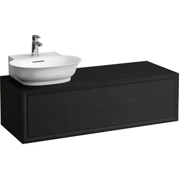 Koupelnový nábytek LAUFEN THE NEW CLASSIC Skříňka pod umyvadlo, s 1 zásuvkou, s výřezem vlevo, pro umyvadla H816852 1175x455, Černěný dub - H4060850856281