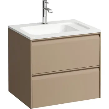 Nábytek LAUFEN MEDA Skříňka pod umyvadlo, 2 zásuvky, pro umyvadlo H814113 z materiálu Marbond 572x442, Cappuccino - H4216720114651