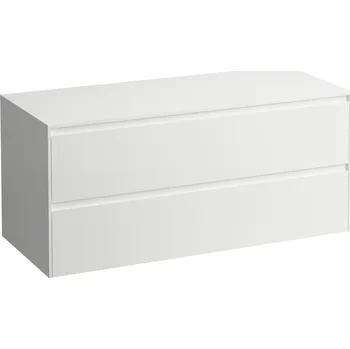 Nábytek LAUFEN LANI Zásuvkový element 1200, se 2 zásuvkami, bez výřezu, top 12 mm 1180x495, Bílá mat - H4043301122601