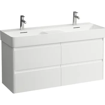 Koupelnový nábytek LAUFEN BASE 2.0 Skříňka pod umyvadlo, 4 zásuvky, pro umyvadlo VAL H814282 1170x400, Bílá mat - H4114241082601