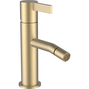 Vodovodní baterie LAUFEN Kartell LAUFEN Bidetová stojánková páková baterie, bez automatické výpustí, PVD světle zlatá matná 1x1, no colour - H3413310831031