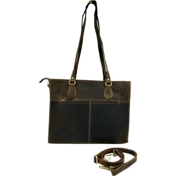 Kabelka Kožená dámská velká kabelka-843