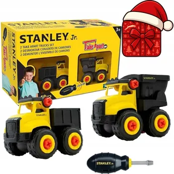 ostatní stavebnice Stavebnice Stanley 2 mini nákladní auta, 19 dílů