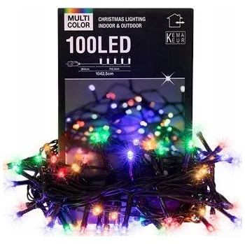 Vánoční dekorace Vánoční světýlka na stromeček 100 LED Vnitřní Venkovní Barevná IP44