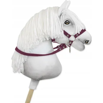 Hobby horsing Otěže pro Hobby Horse koně - švestkové
