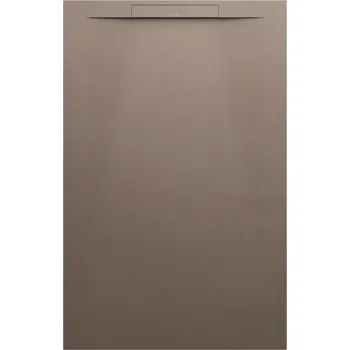 Sprchová vanička LAUFEN PRO S Sprchová vanička, obdélníková, s lineárním odtokem na kratší straně, materiál Marbond 1400x900, Caffè matná se strukturou - H2101881290001