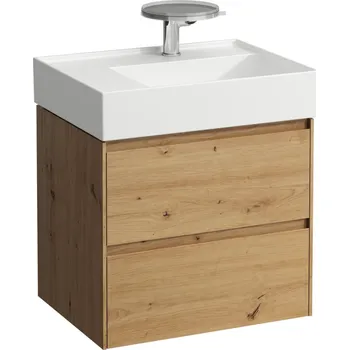Koupelnový nábytek LAUFEN LANI Skříňka pod umyvadlo, se 2 zásuvkami, pro umyvadlo H810335 585x450, Divoký dub - H4039421122671