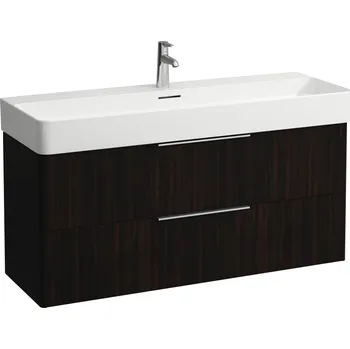 Nábytek LAUFEN BASE Skříňka pod umyvadlo, 2 zásuvky, pro umyvadlo H810289 1180x390, Tmavěhnědý jilm - H4024721102631
