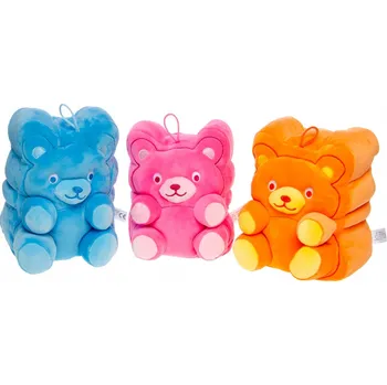 plyšák Plyšový medvídek gelový 23 cm Barevný Plyšový Mazlíček Přítulníček a Polštář