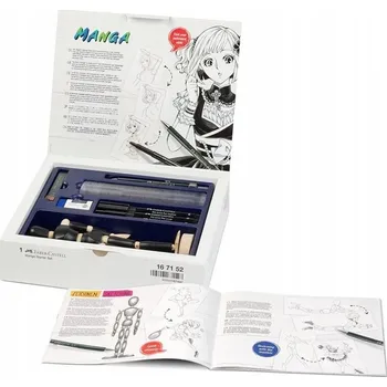 FABER-CASTELL startovací sada MANGA pro skicování fixy fixy Pitt velký