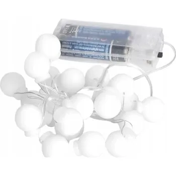 Vánoce Solight LED vánoční řetěz barevné koule, 20x LED, 2m, 2x AA