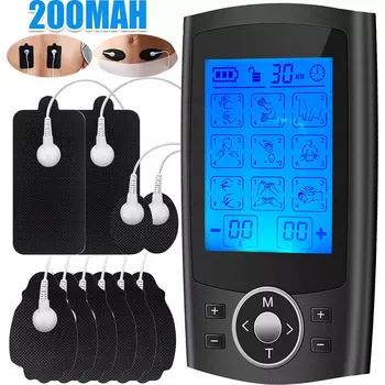 Masážní přístroj ELEKTROSTIMULÁTOR SVALŮ MASÁŽ STIMULACE ELEKTROLÉČBA TENS EMS PRO+