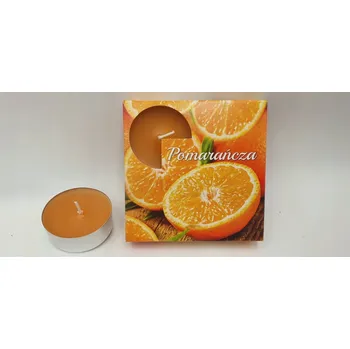 Svíčka Vonné čajové svíčky 4 ks maxi pomeranč | TL01POM