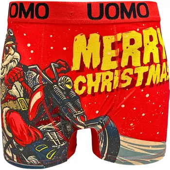 Boxerky Pánské bavlněné vánoční boxer šortky D3186 Velikost: XXL