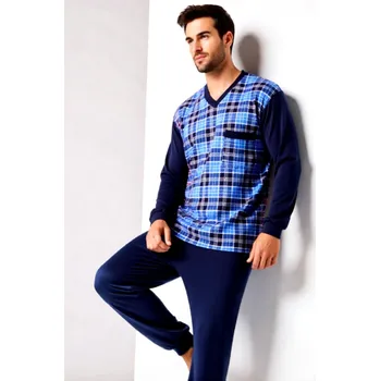 Pánské pyžamo Pánské Pyžamo Dlouhé FOLTÝN PD 315 Velikost: M