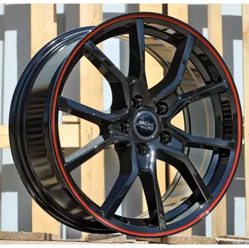 Alu kolo Alu kola Racing Line B5253, 17x7 5x105 ET40, černá s červenou linkou