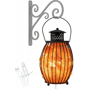 Lampička Solná lampa DO SOLNÉ JESKYNĚ Himalájská Kovová Lucerna Ionizátor