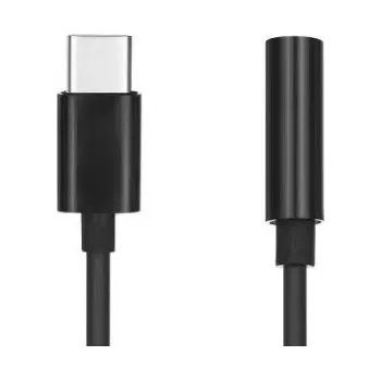 Náhradní díl pro mobilní telefon Adaptér USB-C na Jack 3,5 mm černý