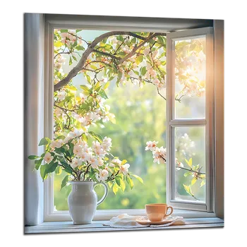 Obraz Obraz na plátně Káva u okna , jednodílný 4250AY