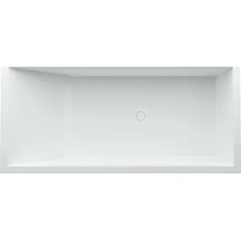 Vana Kartell LAUFEN Vana, zapuštěná, do pravého rohu, s úzkým osvětleným otvorem pro přepad a armaturní deskou na přední straně, se speciální konstrukcí pro usnadnění instalace, s rámem 1700x860, Bílá - H2233310006161