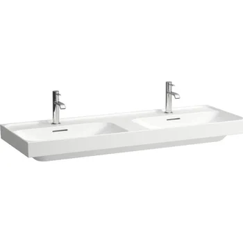 Umyvadlo LAUFEN MEDA Dvojumyvadlo 1300x460, Bílá LCC (LAUFEN Clean Coat) - H8141124001041