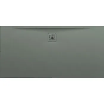 LAUFEN PRO Sprchová vanička, obdélníková, s odtokem na delší straně, materiál Marbond 1600x800, Betonově šedá - H2109540790001