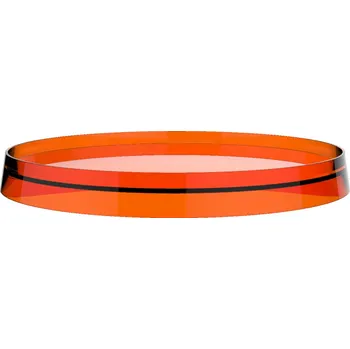 Kartell LAUFEN Plastový disk Ø 185/275 mm cm pro umyvadlové a bidetové baterie a držák toaletního papíru/nástěnnou poličku 185x185, Oranžová mandarinka - H3983350820011