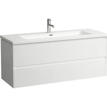 Nábytek LAUFEN LANI Skříňka pod umyvadlo, se 2 zásuvkami, pro umyvadlo H816435 1285x470, Bílá lesklá - H4041921122611