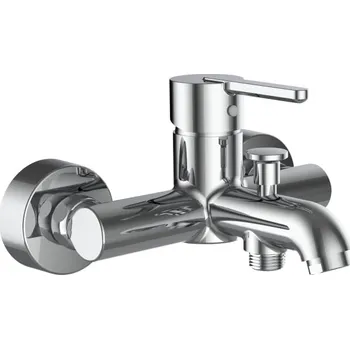 Vodovodní baterie LAUFEN LUA Vanová nástěnná páková baterie bez sprchového příslušenství, chrom 165x220, no colour - H3210810044001