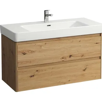 Nábytek LAUFEN BASE 2.0 Skříňka pod umyvadlo, 2 zásuvky, pro umyvadlo PRO S H813966/ PRO X 810869 1020x445, Divoký dub - H4113121082671