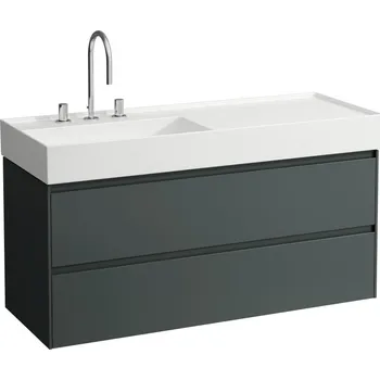 Nábytek LAUFEN LANI Skříňka pod umyvadlo, se 2 zásuvkami, pro umyvadlo H813332 1180x450, Šedá traffic - H4039721122661