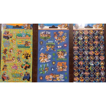 samolepka Samolepky Tlapková patrola, modré nápisy 4370