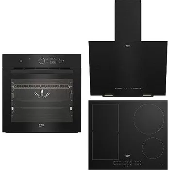 Set domácích spotřebičů Vestavný set Set Beko BBIM 17400BDS + Beko BHCA62442BBH + Beko HII 64200FMT