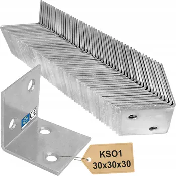 Tesařské kování Úhelník 30x30x30x1,5mm Domax