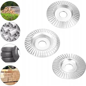 Brusný kotouč 3x Brusný kotouč na dřevo TARNIK pro brusky - VYPUKLÝ, VKLENUTÝ, PLOCHÝ