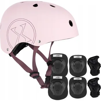 Cyklistická přilba Cyklistická Přilba Nastavitelná + Sada Chráničů na Kolečkové Brusle, Kolo, Skateboard Velikost L